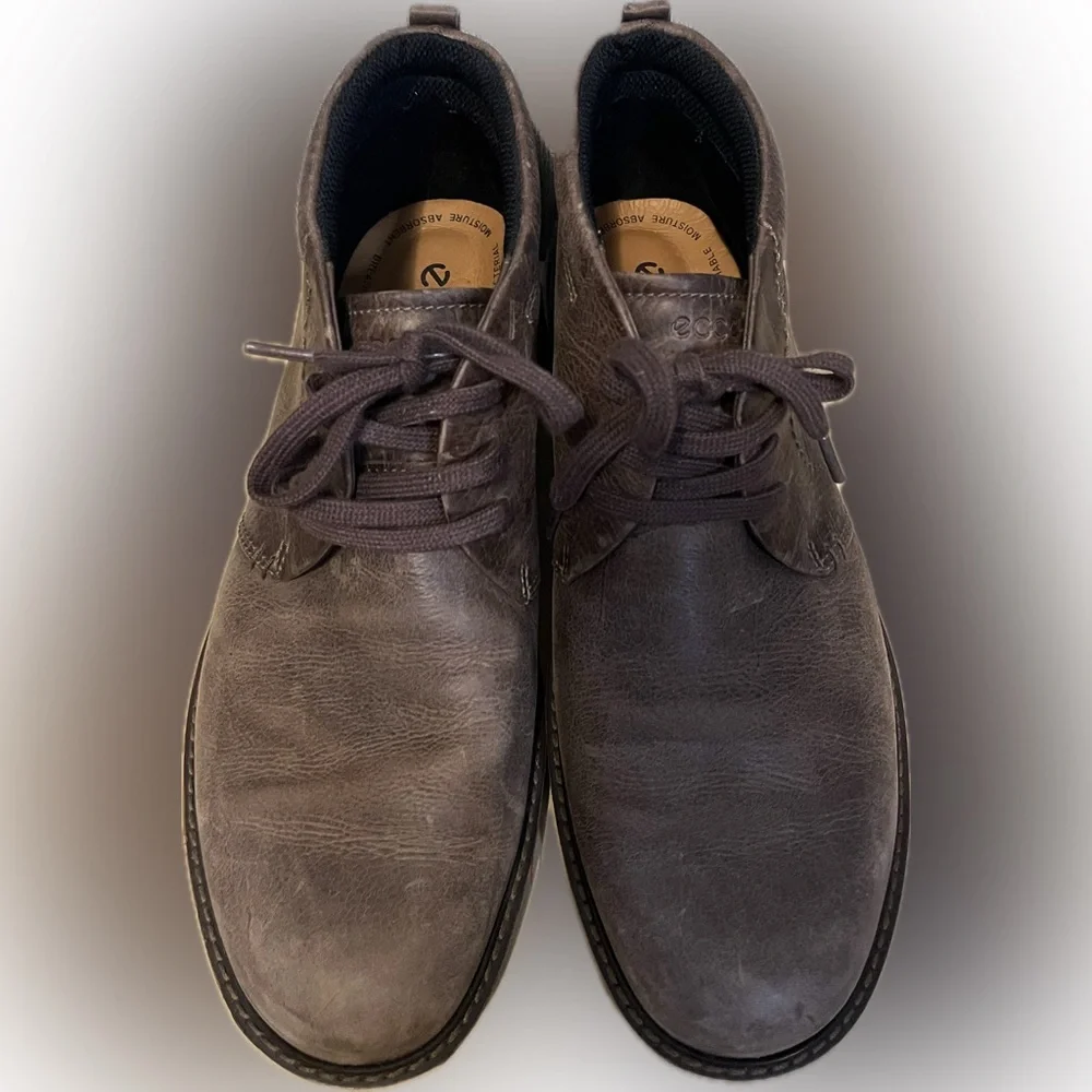 Ecco Nubuck Chukka Water Resistant Boots size 14